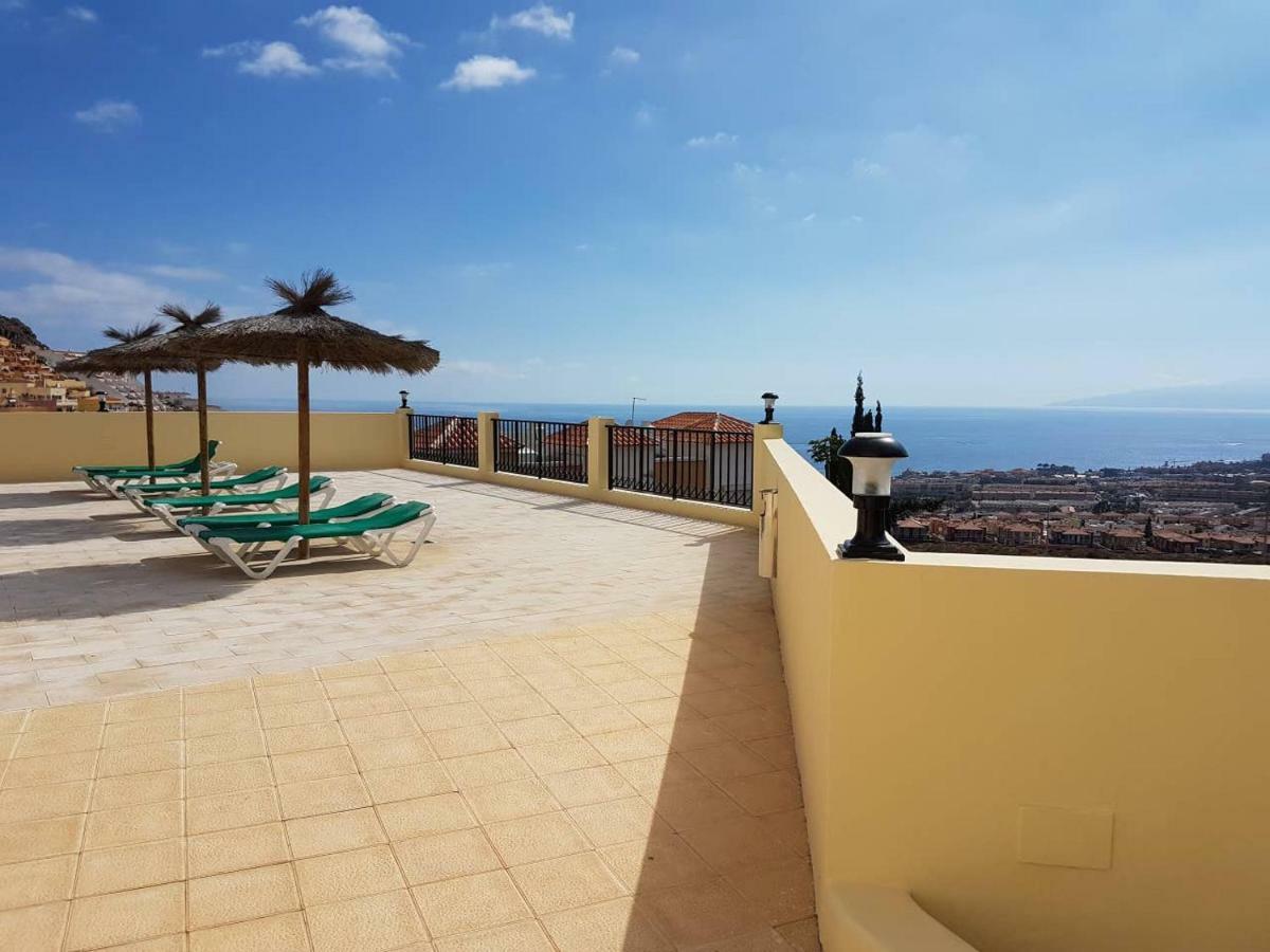Villa Roque Del Conde With Fantastic Sea View, Terrace, Pool, Wifi, Sat-Tv, Garage Costa Adeje  Luaran gambar